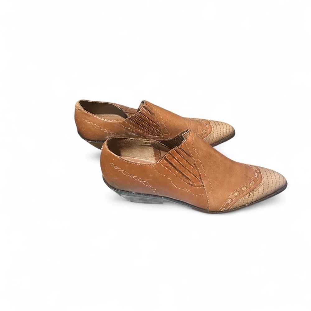 Tan western style Ankle Booties